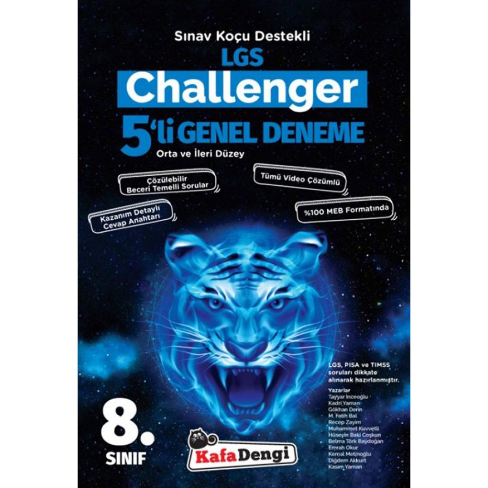 KAFADENGİ 8.SINIF LGS 5 Lİ CHALLENGER PAKET DENEME 
