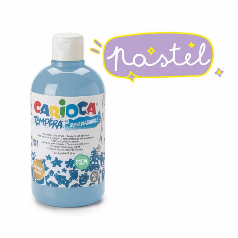 CARIOCA TEMPERA SULUBOYA SÜPER YIKANABİLİR PASTEL MAVİ 500 ML