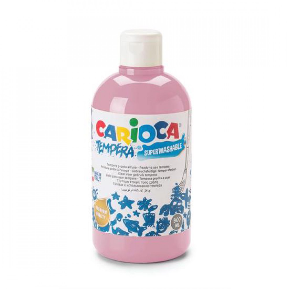 CARIOCA TEMPERA SULUBOYA SÜPER YIKANABİLİR PASTEL PEMBE 500 ML