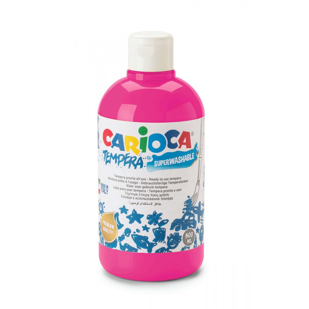 CARIOCA TEMPERA SULUBOYA SÜPER YIKANABİLİR NEON KIRMIZI 500 ML
