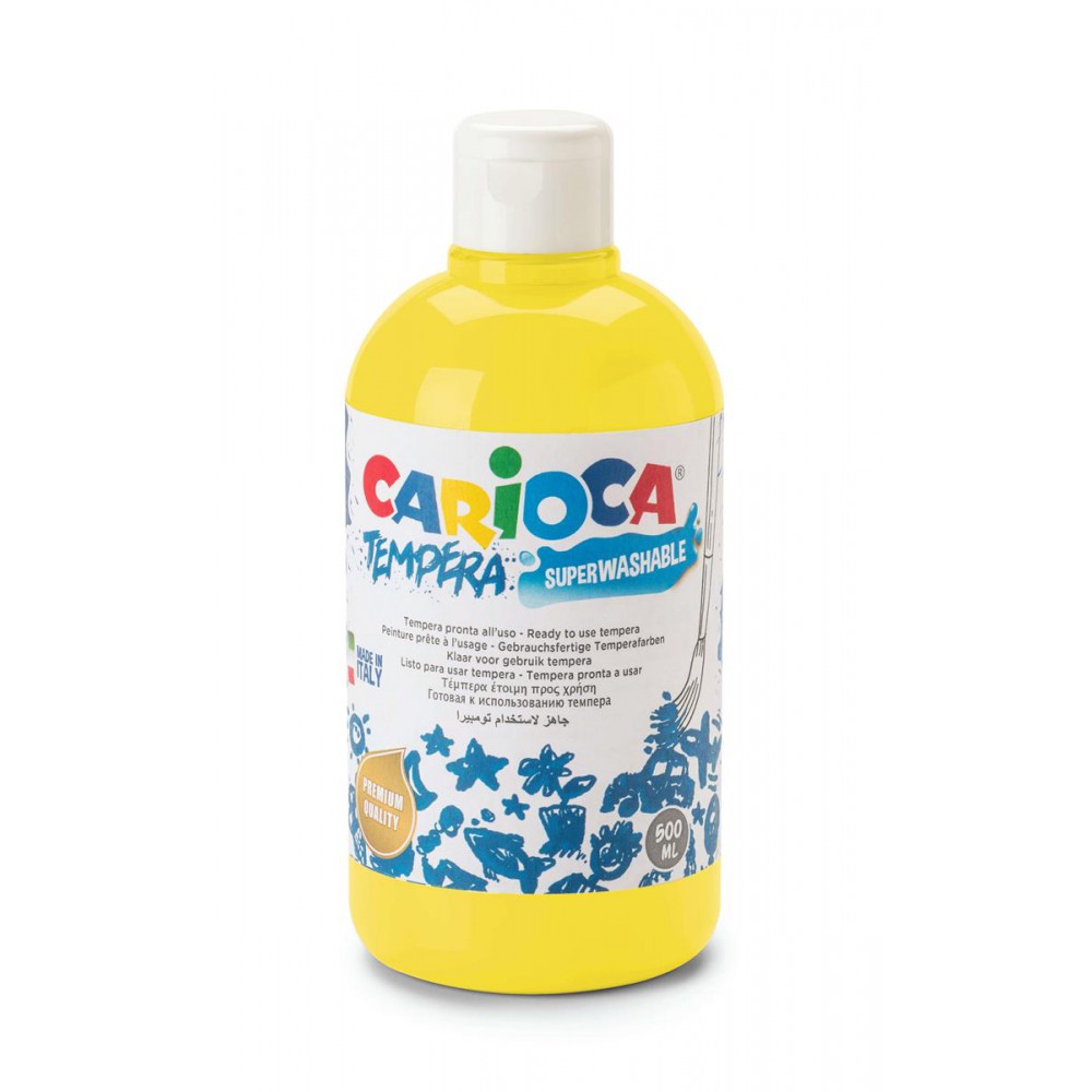 CARIOCA TEMPERA SULUBOYA SÜPER YIKANABİLİR NEON SARI 500 ML
