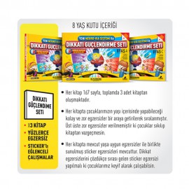 YENİ NEURO VİA SİSTEMİ İLE DİKKAT GÜÇLENDİRME SETİ 8 YAŞ