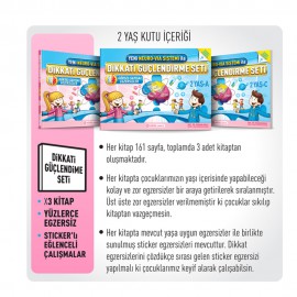 YENİ NEURO-VİA SİSTEMİ İLE DİKKATİ GÜÇLENDİRİCİ SET 2 YAŞ