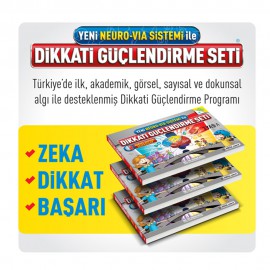 YENİ NEURO-VİA SİSTEMİ İLE DİKKATİ GÜÇLENDİRME SET 3 YAŞ