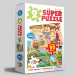 2 SÜPER PUZZLE ÇİFTLİK HAYVAN-VAHŞLİ HAYVANLAR