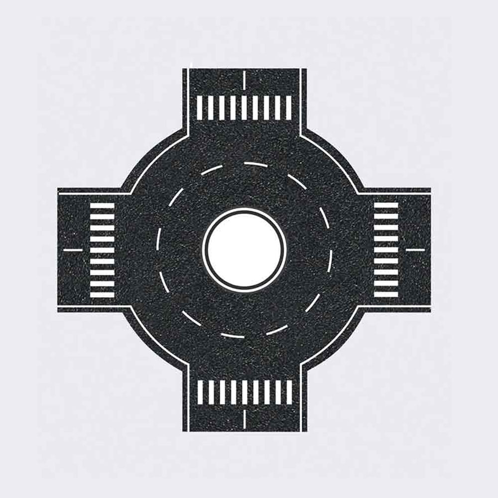 Eshel Maket Düz Ve Yuvarlak Dönel Kavşak--1/50--2 li