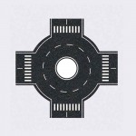 Eshel Maket Düz Ve Yuvarlak Dönel Kavşak--1/50--2 li