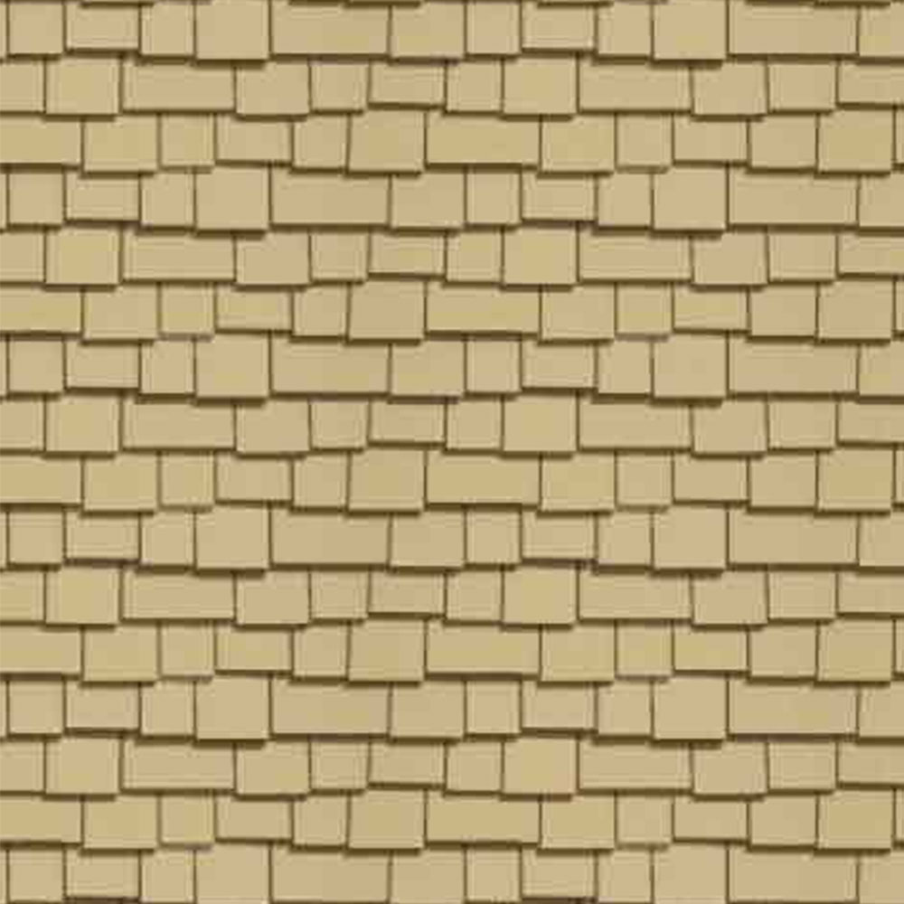 Eshel Maket Düzensiz Ahşap Karton Çatı--1/50--3 lü