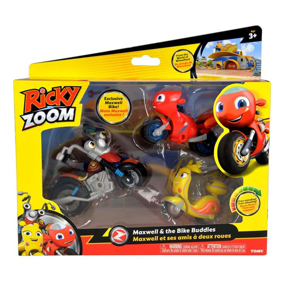 TOMY RİCKY ZOOM 3 LÜ MOTOR DOSTLARI MACERA PAKETİ TRZ20029