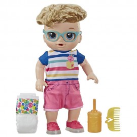 BABY ALIVE NEŞELİ ERKEK BEBEĞİM IŞIKLI AYAKKABILI HASBRO