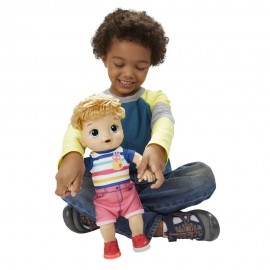 BABY ALIVE NEŞELİ ERKEK BEBEĞİM IŞIKLI AYAKKABILI HASBRO