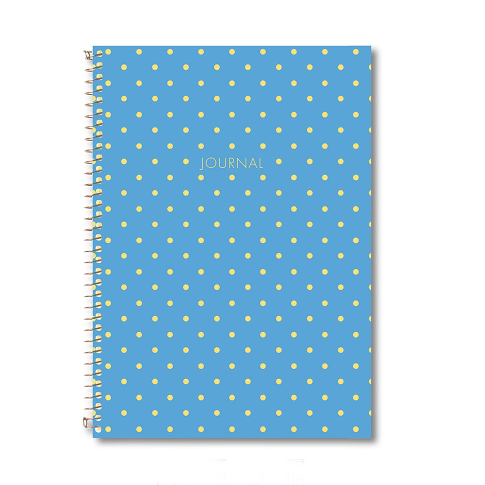 LE COLOR SERT KAPAK SPİRALLİ SHİNE NOKTALI 17*24 MAVİ 200 SYF