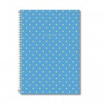 LE COLOR SERT KAPAK SPİRALLİ SHİNE NOKTALI 17*24 MAVİ 200 SYF