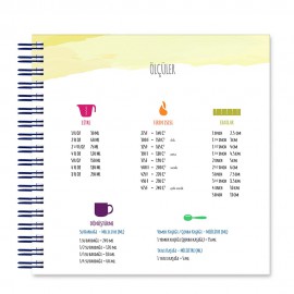 LE COLOR YEMEK TARİF DEFTERİ AYRAÇLI SERT KAPAK 110 GR