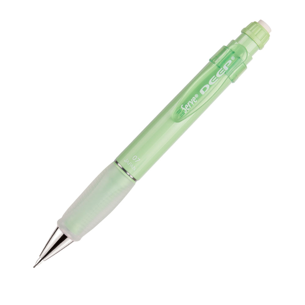 SERVE DEEP ÜÇGEN BASKILI MEKANİK KURŞUN KALEM 0,7MM PASTEL-MİNT GREEN 07-NY