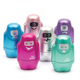 Serve E-bot Silgili Kalemtıraş Metalik Renkler Metalik Pembe