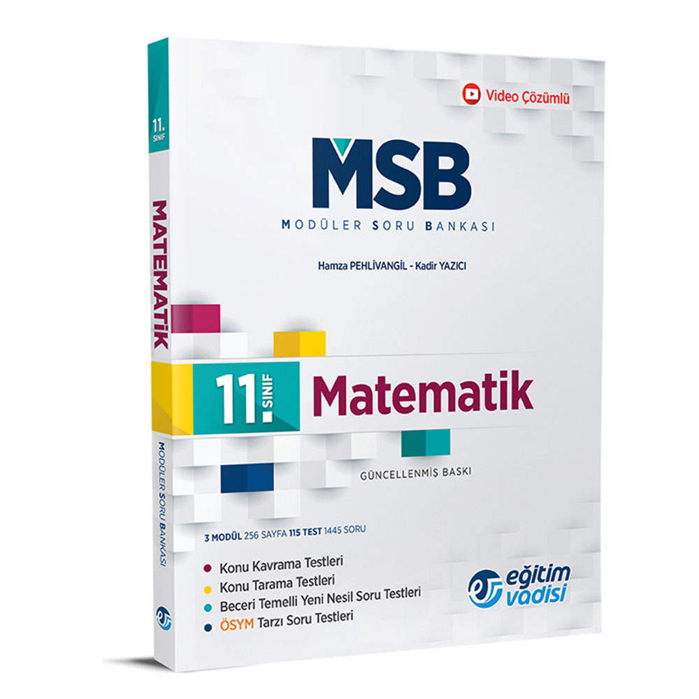 EĞİTİM VADİSİ 11.SINIF MATEMATİK MODULER SORU BANKASI 2020