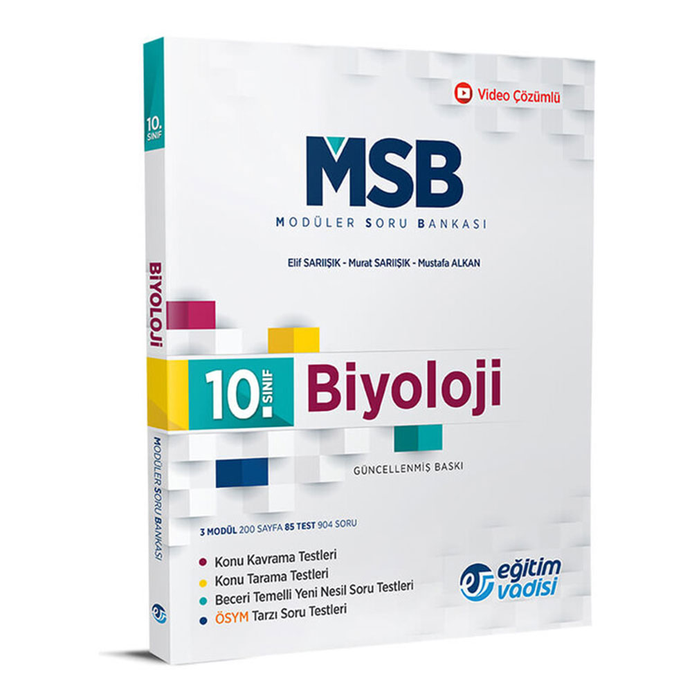 EĞİTİM VADİSİ 10.SINIF BİYOLOJİ MODULER SORU BANKASI 2020