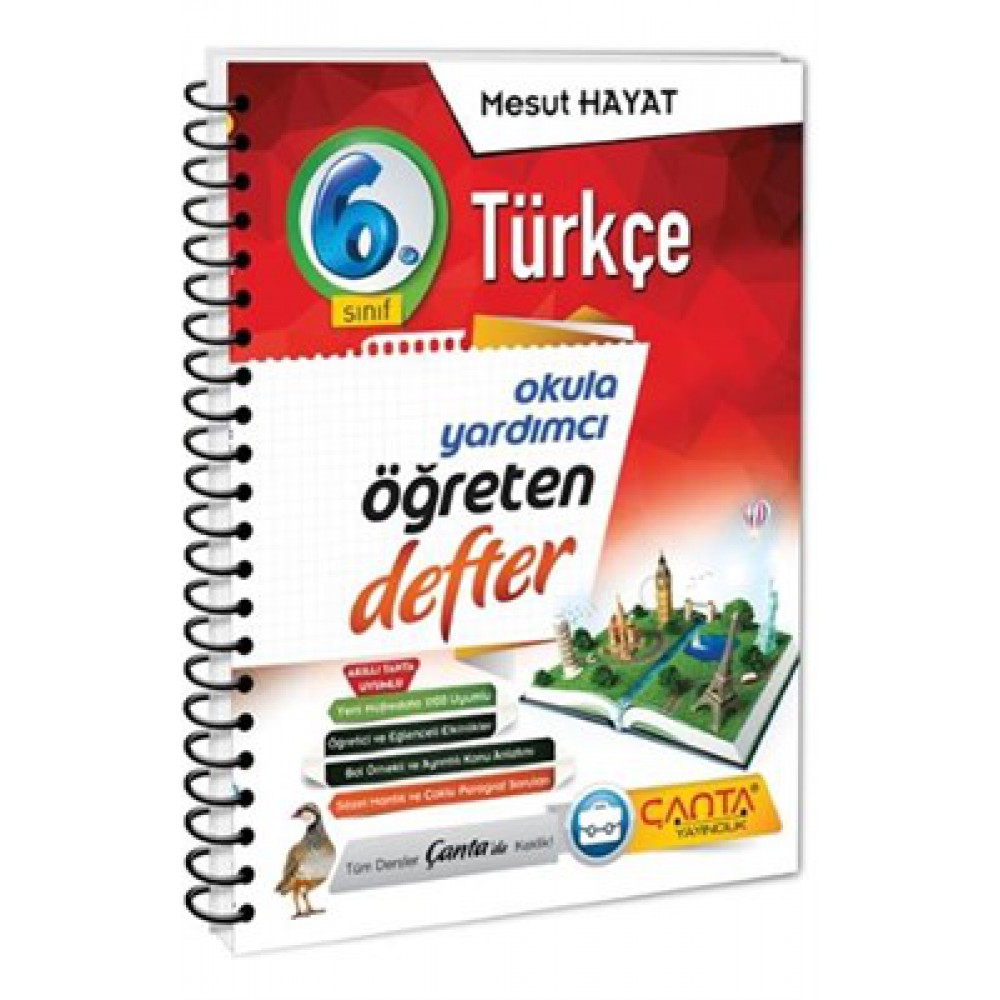 ÇANTA 6.SINIF DEFTER ÖĞRETEN TÜRKÇE 