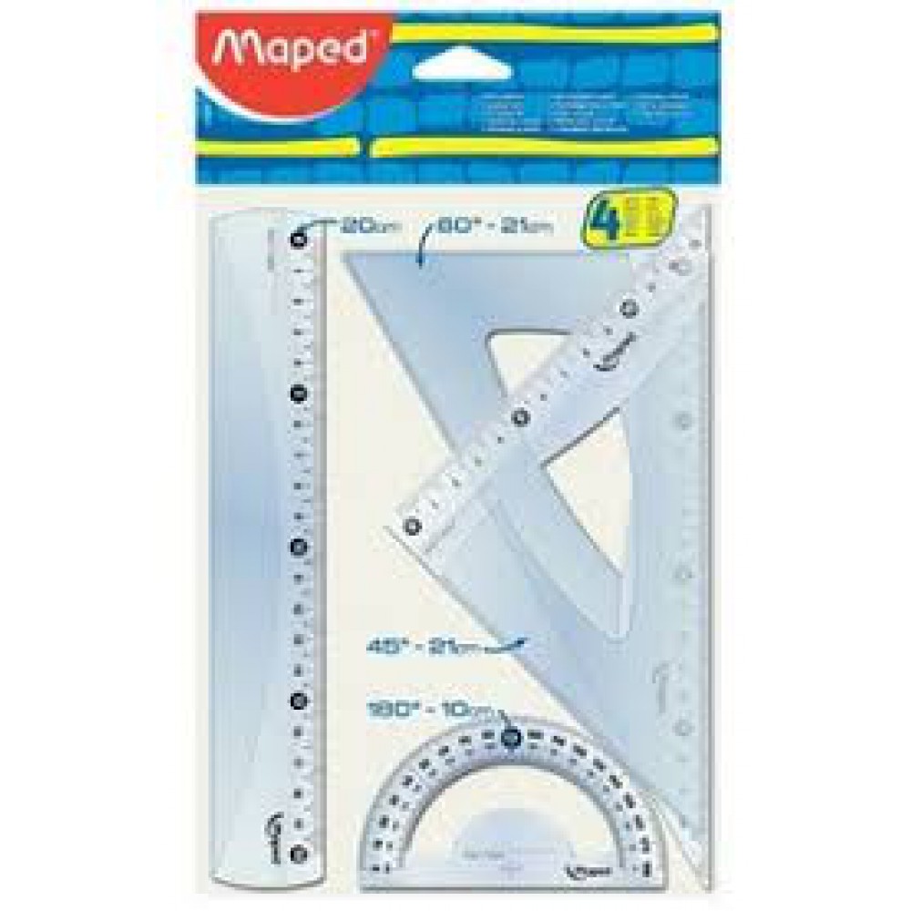 MAPED 4 LÜ START 20CM MEDİUM SET CETVEL