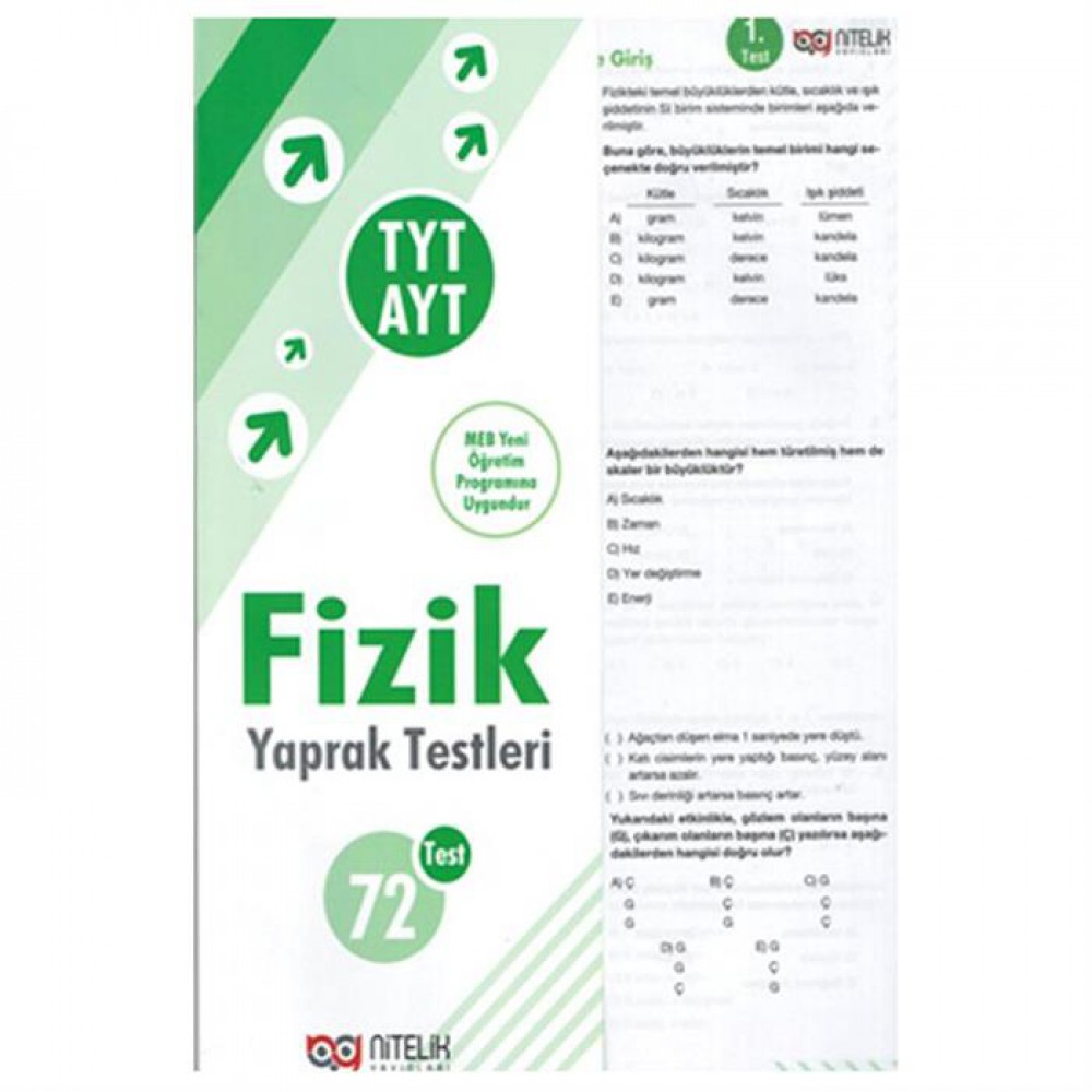 NİTELİK TYT/AYT FİZİK 72 Lİ YAPRAK TEST