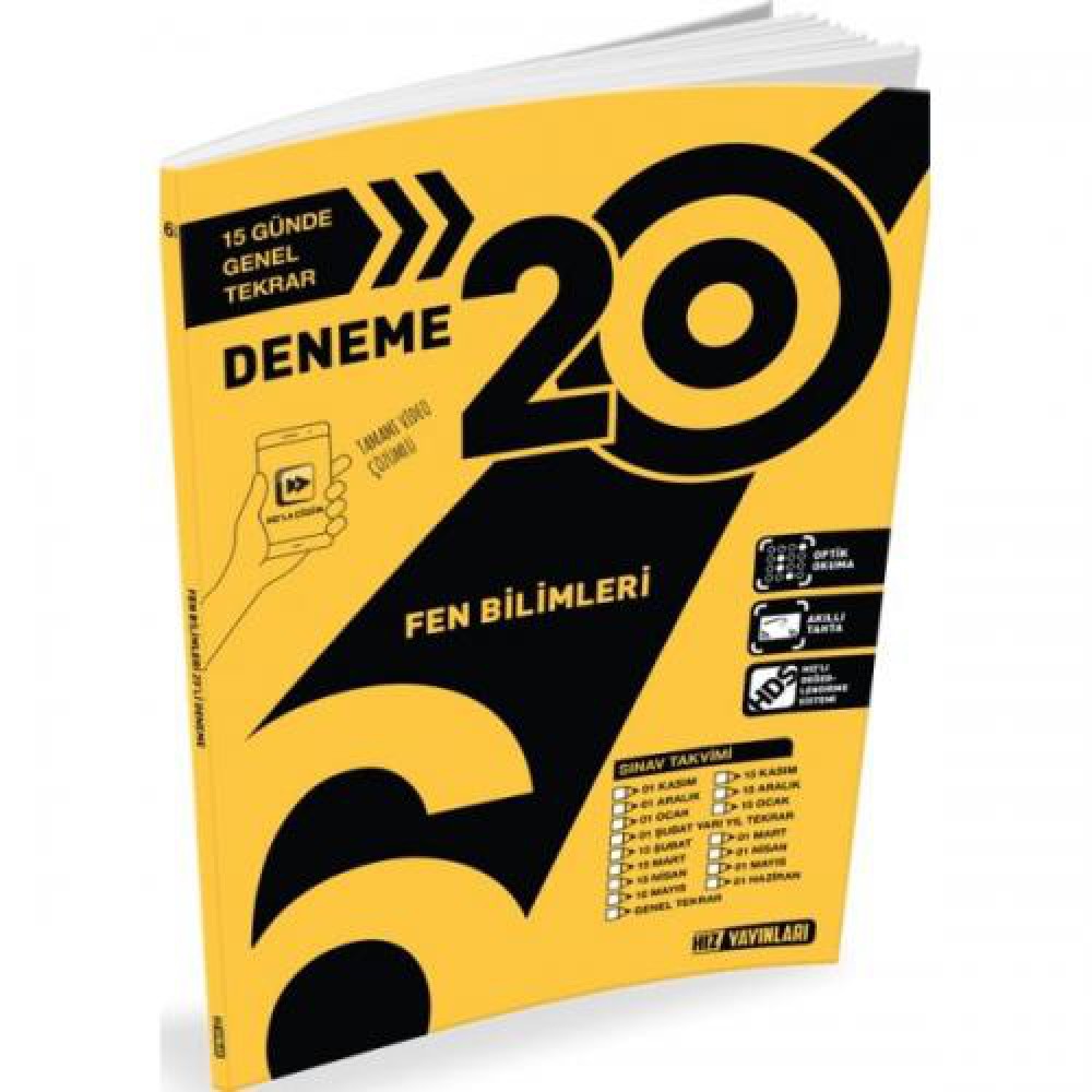 HIZ YAYINLARI 6. SINIF FEN BİLİMLERİ 20 Lİ DENEME