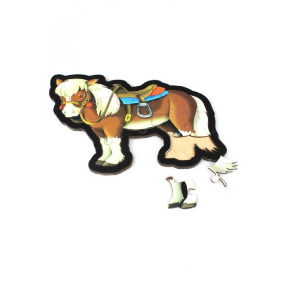 AT AHŞAP PUZZLE 16 PARÇA