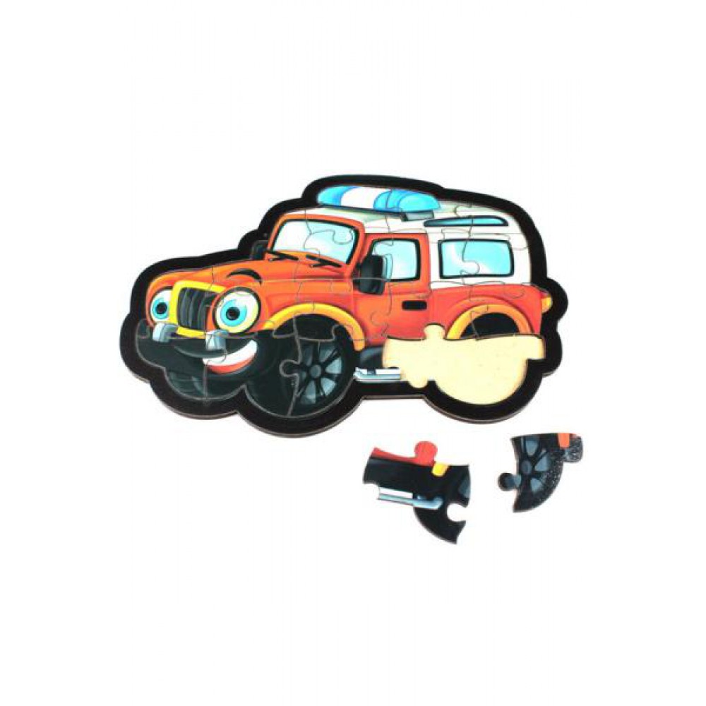 JEEP AHŞAP PUZZLE 17 PARÇA