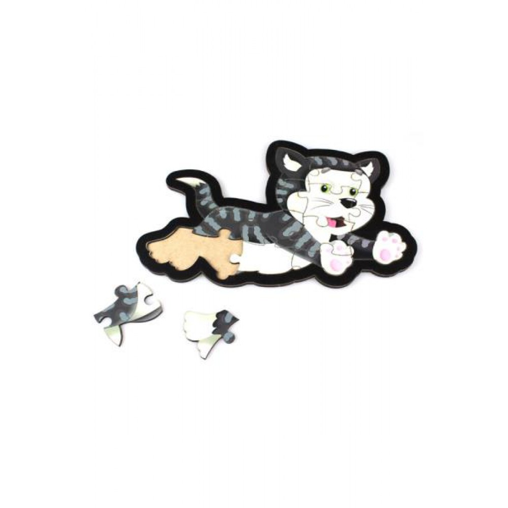 KEDİ AHŞAP PUZZLE 15 PARÇA