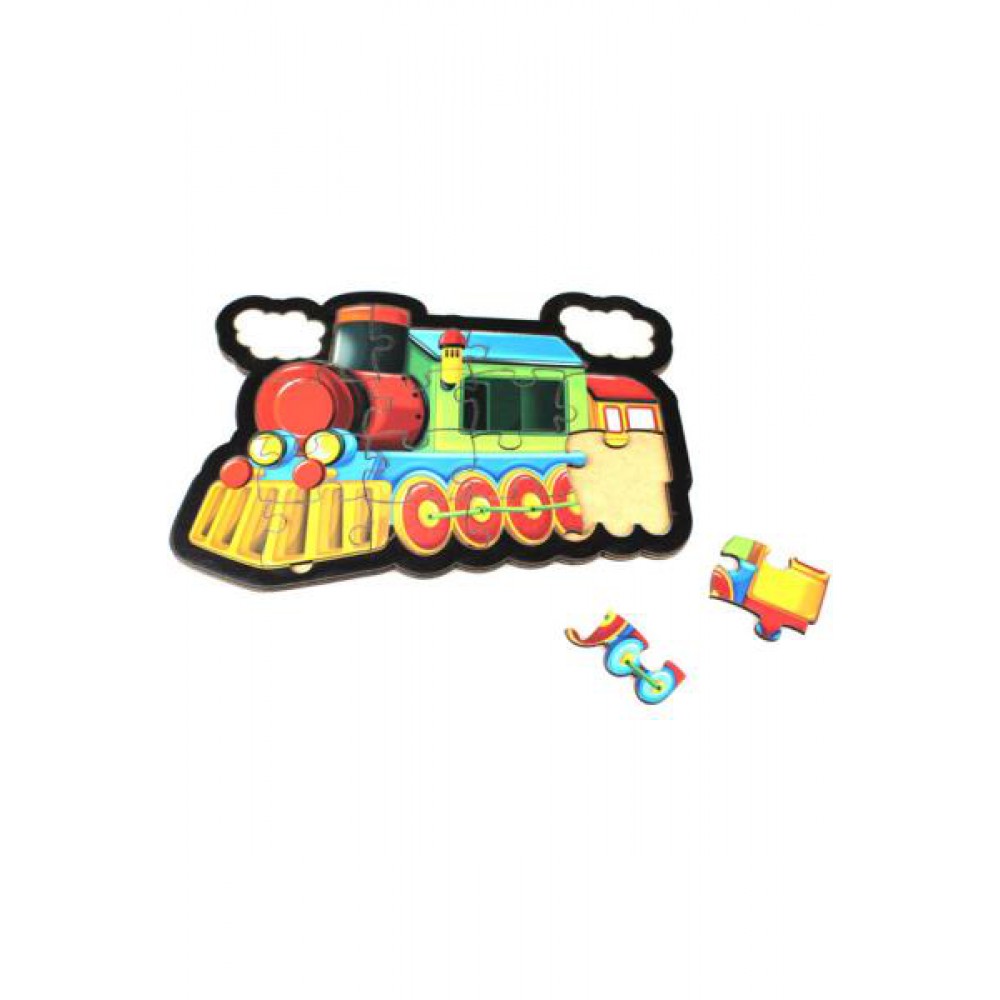 TREN AHŞAP PUZZLE 18 PARÇA