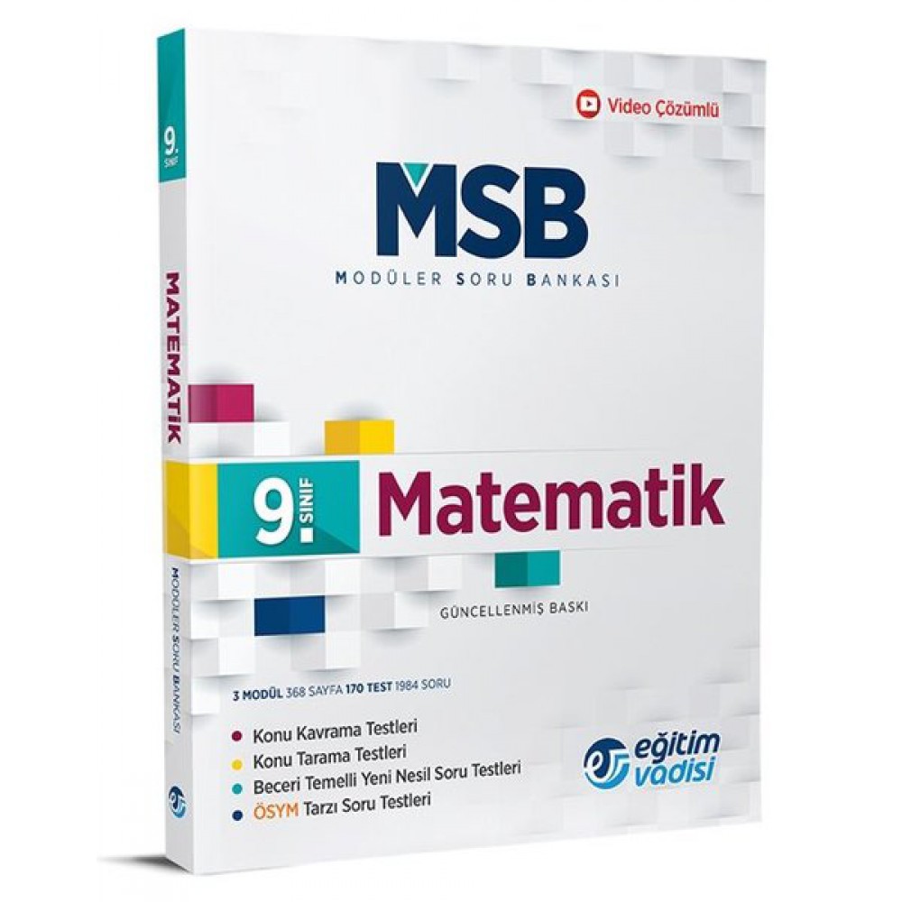 E.VADİSİ 9.SINIF MATEMATİK MODULER SORU BANKASI