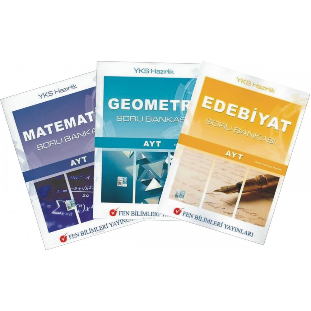 FEN BİLİMLER YAYINLARI YKS SAYISAL AYT 3 LÜ SORU BANKASI SET
