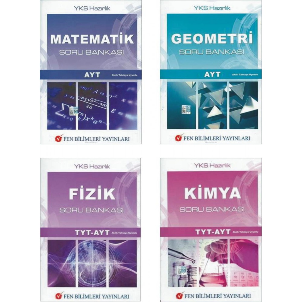 FEN BİLİMLER YAYINLARI YKS TYT-AYT SAYISAL 4 LÜ SORU BANKASI SET