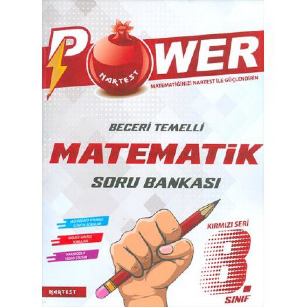 NARTEST 8.SINIF KIRMIZI POWER MATEMATİK SORU BANKASI
