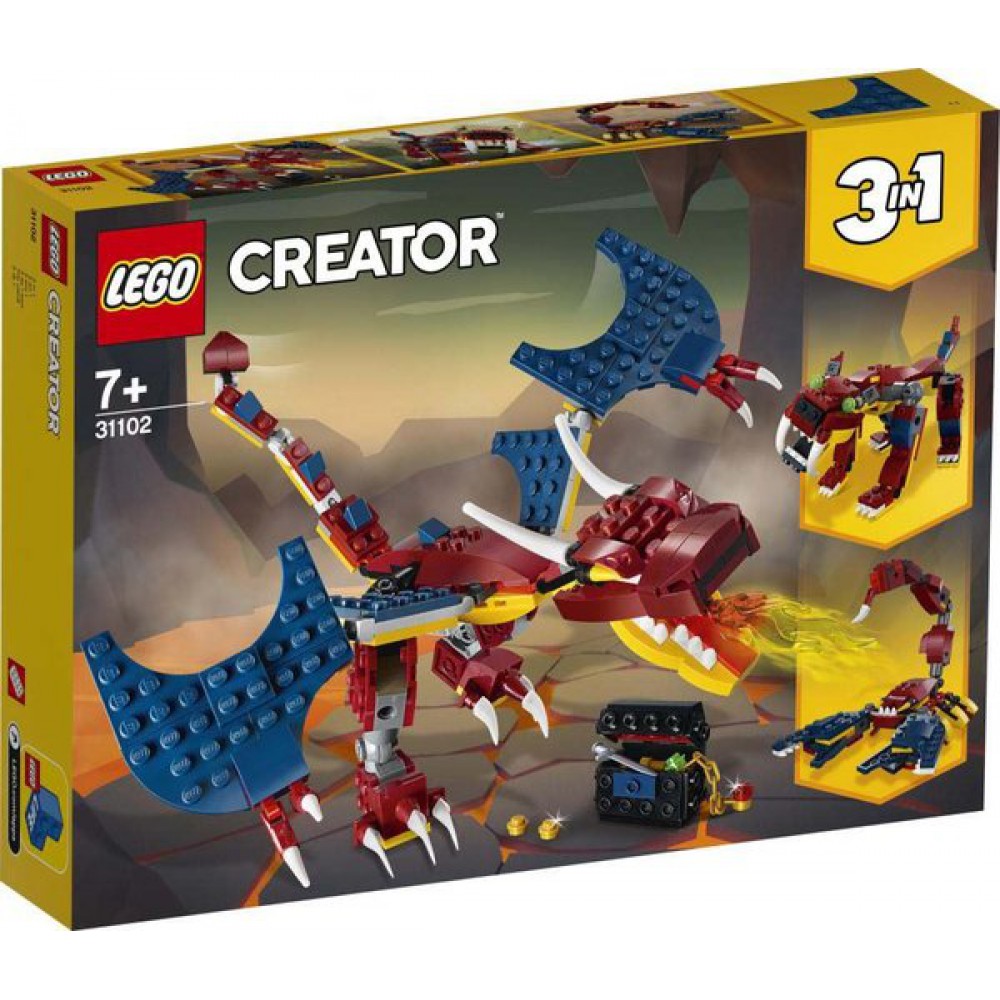 LEGO CREAT ATEŞ EJDERHASI 234pcs 31102