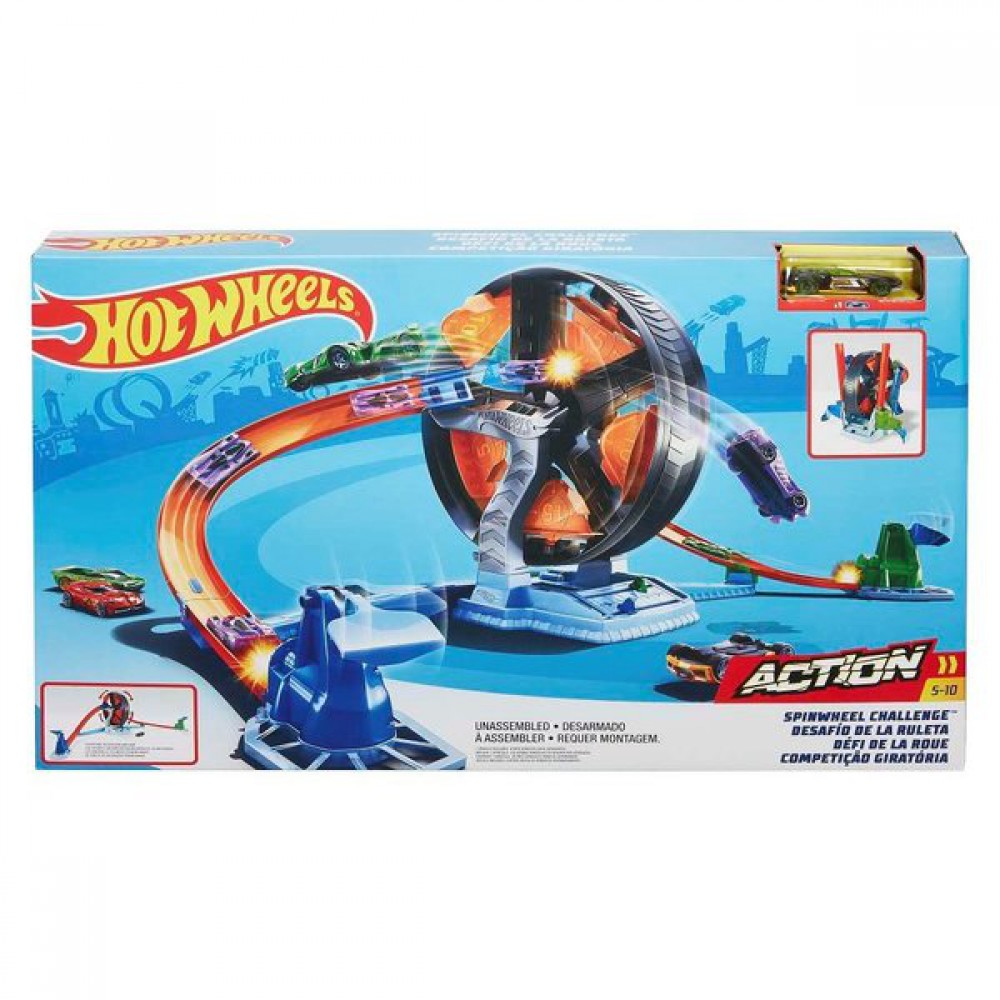 HOT WHEELS DÖNEN TEKERLEK MACERASI YARIŞ SETİ GJM77