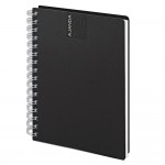 LE COLOR GÜNLÜK SPİRALLİ AJANDA CİLTLİ 15*21 SİYAH