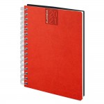 LE COLOR GÜNLÜK SPİRALLİ AJANDA CİLTLİ 17*24 KIRMIZI