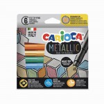 CARİOCA METALİK JUMBO KEÇELİ KALEM 6 LI