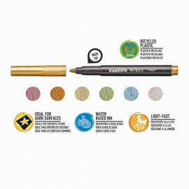 CARİOCA METALİK JUMBO KEÇELİ KALEM 6 LI
