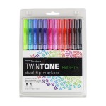 TOMBOW TWIN TONE MARKÖR PARLAK TONLAR SETİ 12.Lİ