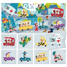 HEADU PUZZLE 8+1 CITY (2-5 YAŞ)