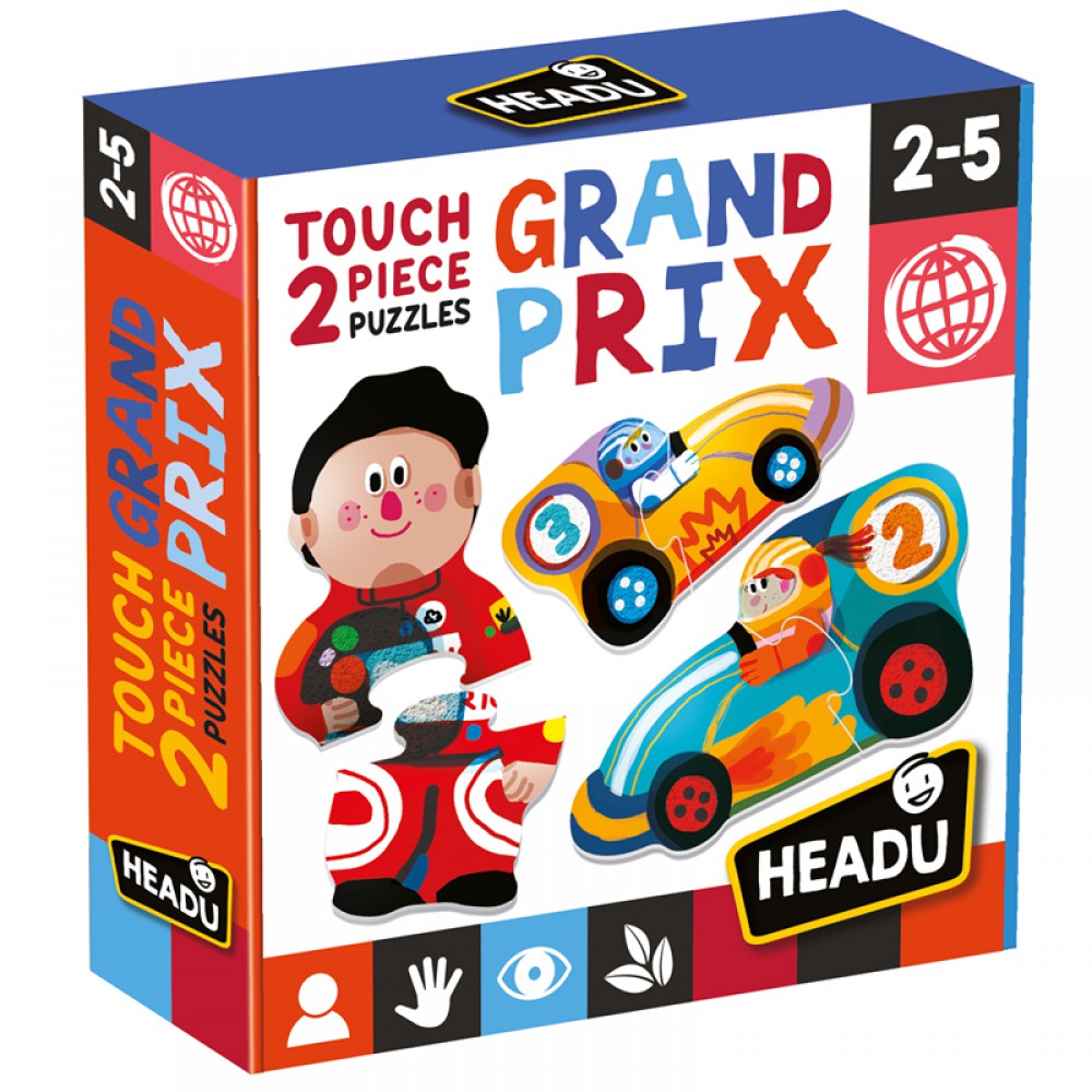 HEADU 2 PIECES TOUCH PUZZLE GRAND PRIX (2-5 YAŞ)
