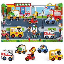 HEADU MONTESSORI FIRST PUZZLE THE CITY (2-4 YAŞ)