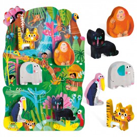 HEADU MONTESSORI FIRST PUZZLE THE JUNGLE (2-4 YAŞ)