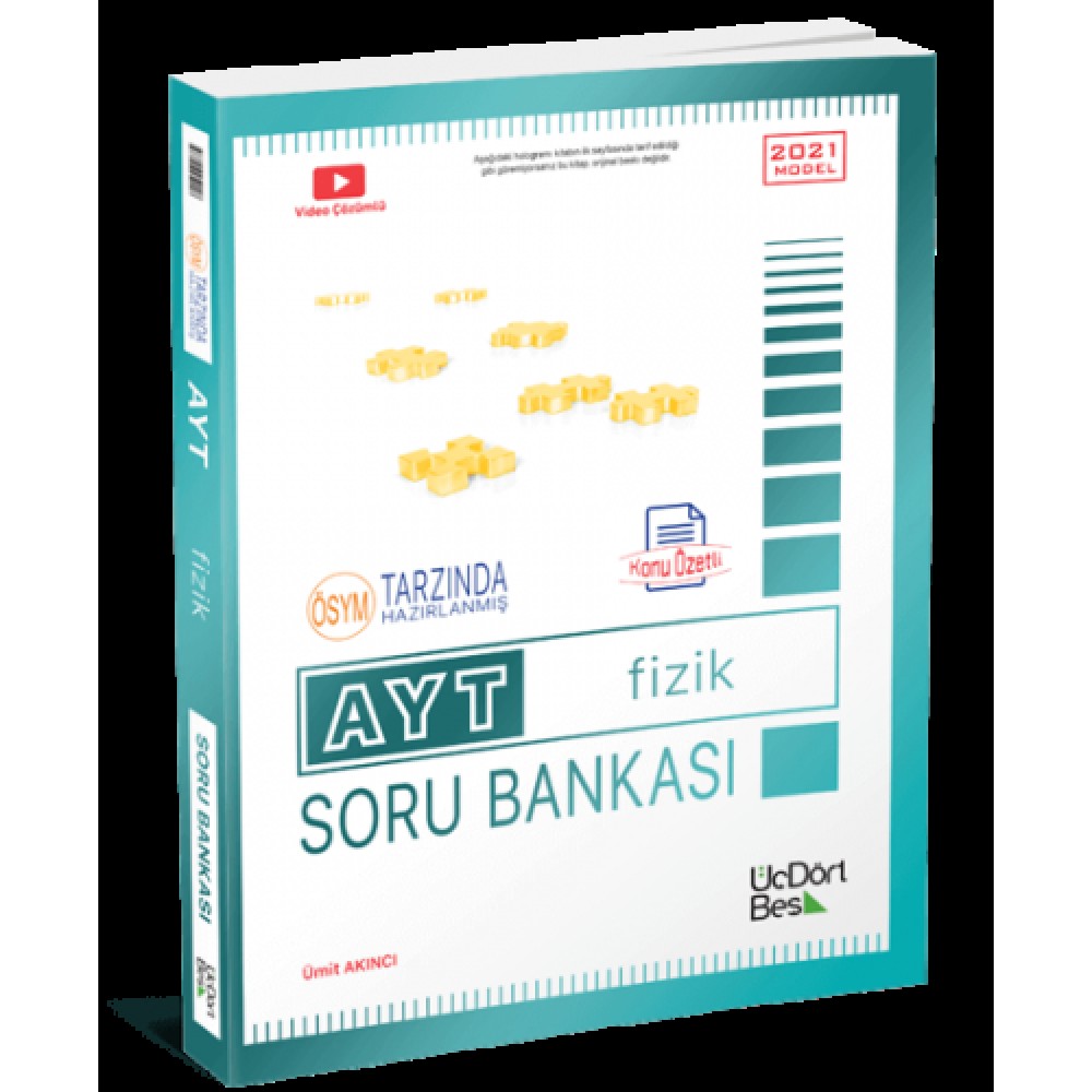 ÜÇDÖRTBEŞ AYT FİZİK SORU BANKASI