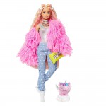 MATTEL BARBIE EXTRA-PEMBE CEKETLİ BEBEK GRN28
