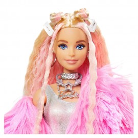MATTEL BARBIE EXTRA-PEMBE CEKETLİ BEBEK GRN28