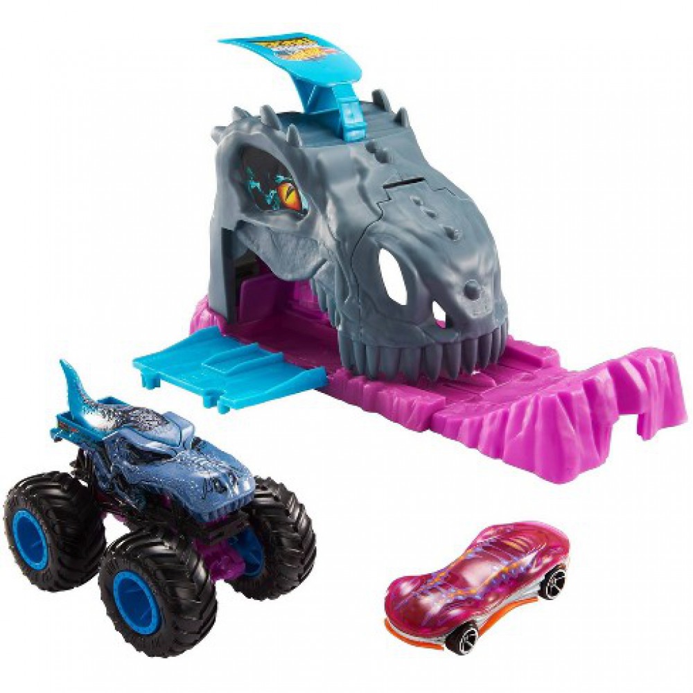 MATTEL HW FIRLATICILI OYUN SETİ MONSTER TRUCKS GKY01