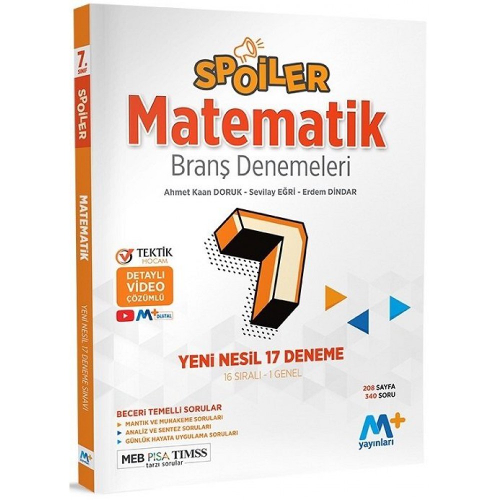 SPOİLER 7.SINIF MATEMATİK DENEME